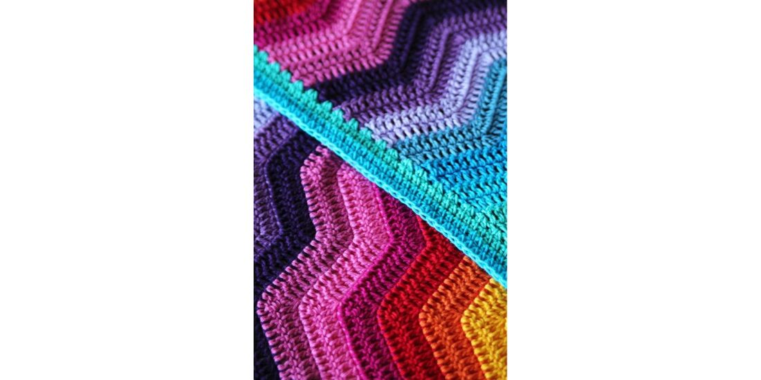 Rainbow ripple best sale baby blanket